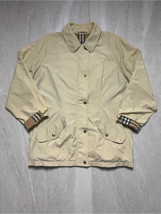 Burberry Other - VINTAGE BURBERRY MENS UTILITY FIELD JACKET SZ M NOVA CHECK PLAID USA MADE RARE